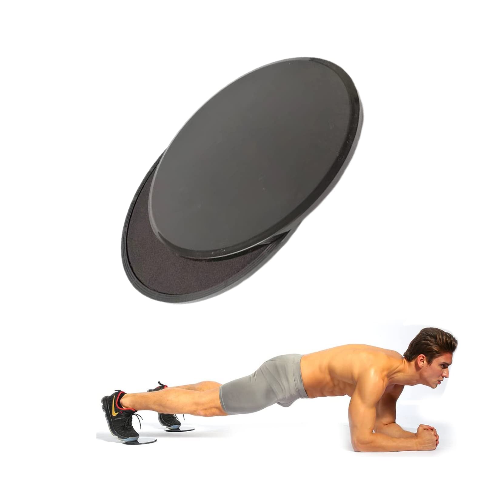 2 Pcs Exercise Sliders Discs Core Sliders Double Side Usage Strength Sliders Wear Resistant Exercise Gliding Discs for Gym Carpet Hardwood Floors