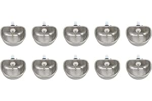 PSSOPP 10PCS Stainless Steel Rabbit Water dispenser Rabbit Water Feeder with Bowl Automatic Rabbit Drinker Removable Hanging Pet Cage Water Bowls Rabbit Drinking Equipment