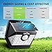LITOM Upgraded 30 LED Solar Motion Sensor Lights, IP65 Waterproof Solar Lights Outdoor with 3 Lighting Modes, 270° Wide-Angle Illumination Solar Lights for Front Door, Yard, Garage, Pathway and Patio