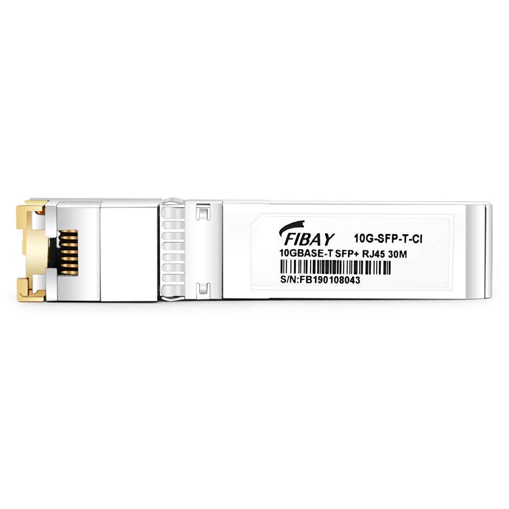 10G SFP+ to RJ45 for Cisco SFP-10G-T Netgear AXM765 Mikrotik S+RJ10 Finisar TP-Link D-Link 10GBase-T SFP+ Transceiver Module Copper, Cat6a/7, 30M