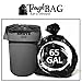 ToughBag 64-65 Gallon Trash Bags Heavy Duty, 50 x 48” Large Black Garbage Bags (50 Count) - Made In USA