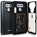 TORU CX PRO Compatible with LG G6/G6 Plus Wallet Case - Protective Dual Layer with Hidden Card Holder, ID Slot Hard Cover, Mirror & USB Adapter - Metal Slate