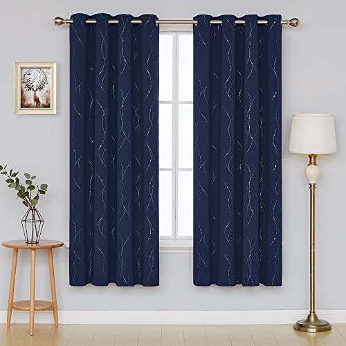 Deconovo Blackout Curtains for Bedroom, 72 Inches Long Room Darkening