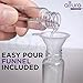(50 Pack) Empty 20ml (0.66oz.) Clear Plastic Mist Spray Bottle + 10 Pipette Droppers and 10 Funnels + MagicFiber Microfiber Cleaning Cloth