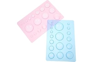 TEHAUX 2pcs Clay Sculpting Tool with Half Round and Spherical Molds for Polymer Clay DIY Handcrafts Art