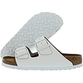 Birkenstock Arizona Narrow Unisex Shoes Size 7, Color: White/Clear White