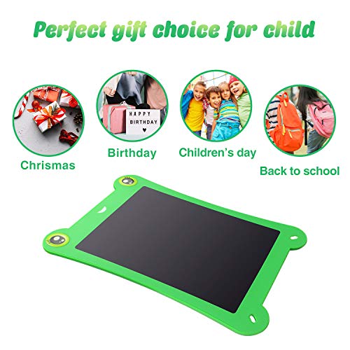 NEWYES 8.5 Inch Colorful Frog-pad Doodle Pad Drawing Board LCD Writing Tablet for Kids and Adults (Green) - Thumbnail 2