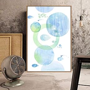 Floating Framed for Living Room Bedroom Watercolor for