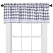 GoodGram Buffalo Check Plaid Gingham Custom Fit Farmhouse Window Valances - Assorted Colors (Gray)