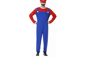 Super Brothers Costume Cosplay Fancy Dress Outfit Halloween Carnival Unisex Mens Women Adult Kids Teens New