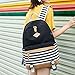 Waterproof Canvas Backpack for College Girls Women USB Charging Port Fits 14