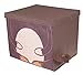 Clever Creations Cute Monkey Stackable Storage Organizer Collapsible Storage Box Any Room | Perfect Size Chest for Organizing Dog Toys, Clothes, Shoes and More!