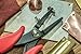 SE Metal Hole Punch Pliers with Gauge Guard - Precision Pliers for Crafts, Jewelry, DIY - Red - Size of 2.0 mm - 6-Inch - LF12-3PP