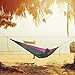 Foxelli Camping Hammock - Lightweight Portable Hammock, Easy Setup with Tree-Friendly Ropes & Steel Carabiners, Heavy Duty Parachute Nylon for Indoors and Outdoors