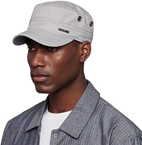 Cotton Army Cap Cadet Hat Military Flat 