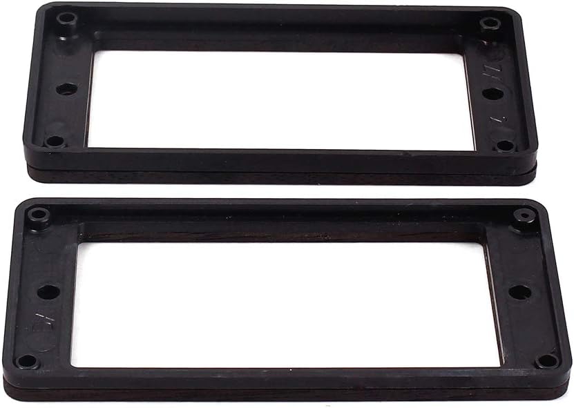 Alnicov 2 Pcs Curved Bottom Humbucker Pickup Ring Set for Epiphone Guitar Accessories,Rosewood - Image 4