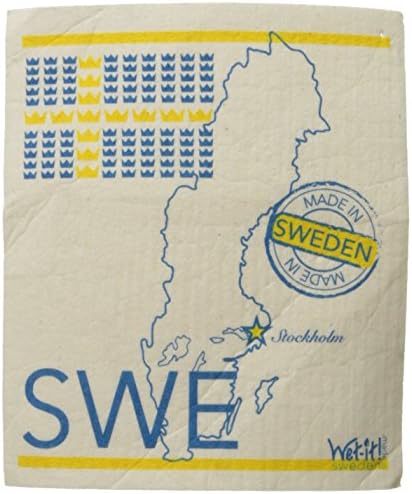 Swedish Treasures Wet-it! Cleaning Cloth, Sweden, Super Absorbent, Reusable, Biodegradable, All-purpose