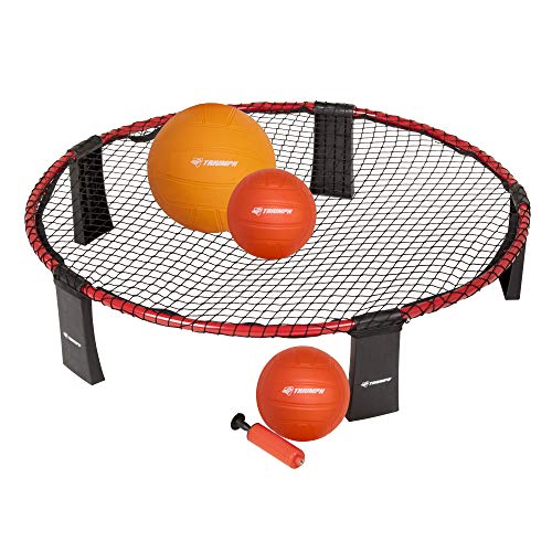 Triumph Sports Triumph Rallyball - Includes Net Target, Two 3.5" Balls, One 5" Ball, Inflating Pump and Carry Bag at Amazon