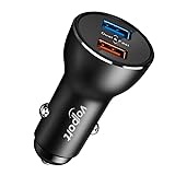 volport Dual USB Car Charger: 39W All-Metal