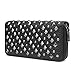 OURBAG Cool Fashion Women Punk Style Spike Handbag Rivet Studded Long Wallet Phone Bag Black Medium