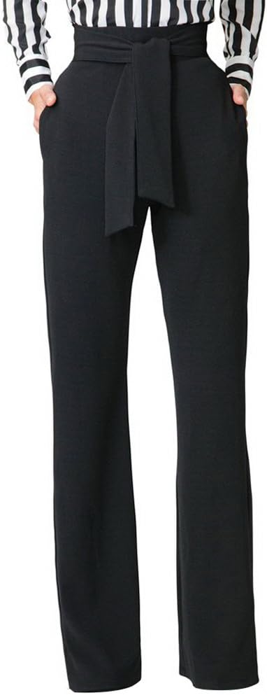 GUOLEZEEV Womens High Waisted Long Palazzo Pants Wide Leg Trousers with Waist Belt