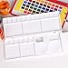 Transon Aritst Paint Palette Box 26 Wells for Watercolor, Gouache, Acrylic and Oil Paint with 1 Paint Brush