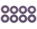 8Pcs 608 2RS Bearing ABEC-9 8X22X7 MM Skateboard Ball Bearings 608RS Z3V3 608-2RS 608rs Deep Groove Steel Sealed Bearing(Purple)