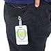Heavy Duty Badge Reel with Metal Cord and Belt Clip - All Metal Retractable ID Holder with Steel Wire Cable - Industrial Black & Chrome Finish - Key, Name Card Holders by Specialist ID