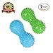 Foot Massage Ball Roller - Peanut Massage Ball for Myofascial Release Treatment & Trigger Point Therapy - Great for Plantar Fasciitis, Heel & Foot Arch Pain Relief (Blue & Green)