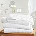 Amazon Brand – Pinzon 4 Piece Egyptian Cotton Bath Towels Set - White