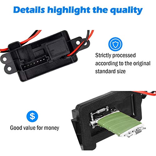 PartsSquare Manual A/C Blower Motor Resistor Compatible with Buick Rainier 2004-2007 Replacement for GMC Envoy,Chevy Trailblazer,Isuzu Ascender 02-09 Replacement for Olds Bravada 02-04 89019100