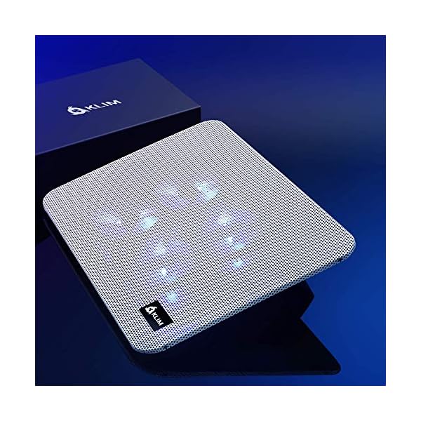 KLIM-Serenity-Laptop-Cooling-Stand-for-Laptop-11-to-156-inches-Perfect-for-Small-and-Medium-Laptops-Stable-And-Sturdy-Metal-Grid-Silent-Laptop-Cooling-Pad-NEW-2021-White KLIM Serenity + Laptop Cooling Stand for Laptop + 11 to 15.6 inches + Perfect for Small and Medium Laptops + Stable And…