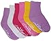 N'Ice Caps Girls and Baby Cotton/Spandex Casual Crew Gripper Socks - 6 Pair Pack