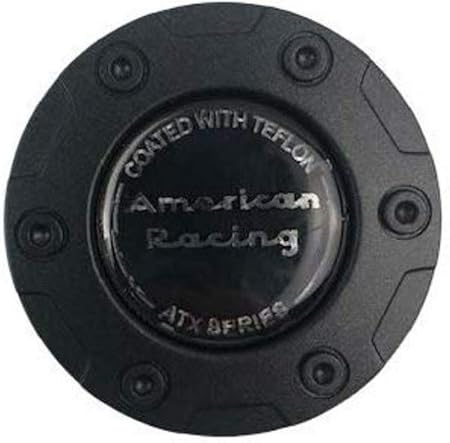 Amazon Co Jp Atxシリーズ American Racing ブラックテフロンコーティングホイールセンターキャップ 車 バイク