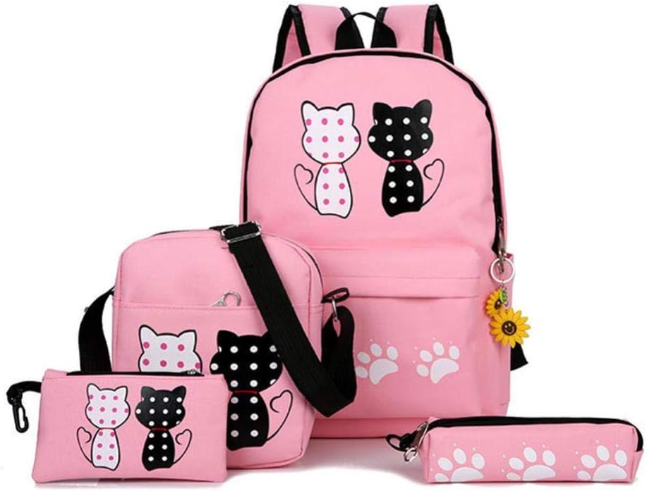WOAIBAOBAO Satchel School Bags 4Pcs/Set School Satchel Backpacks for Children School Bag for Girls Mochilas Escolares Infantis