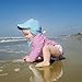 Green Sprouts Baby Girls, Infant and Toddler Long Sleeve Rashguard | All-Day UPF 50+ Sun Protection—Wet or Dry, Light Pink, 12 Months