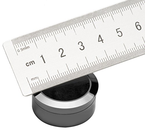 Mini Diameter 1.3 inch Loose Diamond or Gemstone Display Box Case Holder Show Container Metal (Black Small) - Thumbnail 5