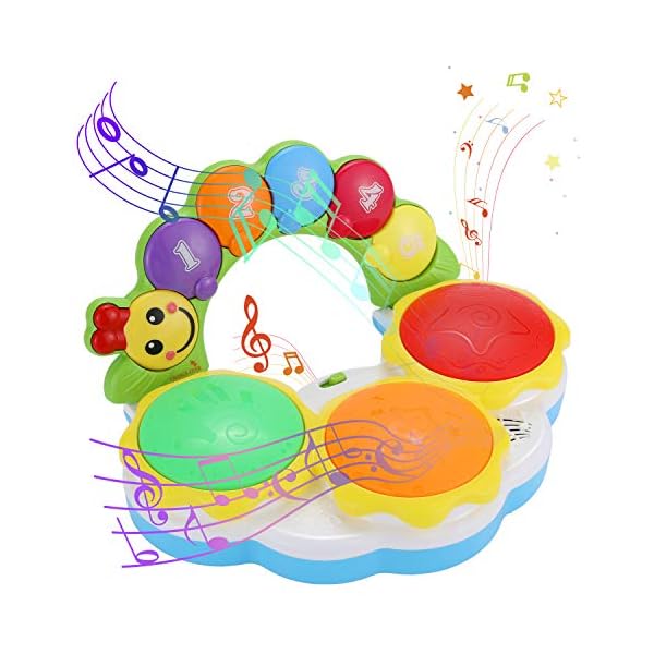 EPCHOO-Baby-Musical-Instruments-Toys-Early-Education-Baby-Drum-Kit-Baby-Drum-Hand-Pat-Toy-Musical-Toys-for-1-Year-Old EPCHOO Baby Musical Instruments Toys, Early Education Baby Drum Kit, Baby Drum Hand Pat Toy, Musical Toys for 1 Year Old