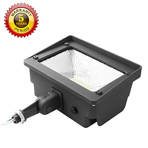 Cinoton LED Floodlight With Knuckle, 50W (250W Equivalent), 5500 Lumen, 5000K (Crystal White Glow), Waterproof, IP65, 100-277v, Instant On (1 PACK, NOT Photocell)