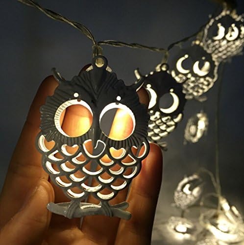 10 LED Creative Shape Home Decoration String Light Festival Party LED Light Battery Powered Outdoor (Owl)