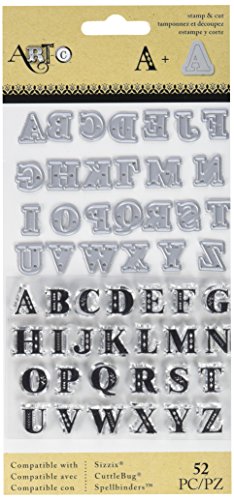 Momenta Small UC Serif Alpha Stamp & Die Set