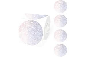 STARLIBOO 3 inch Thermal Labels, Round Thermal Printer Labels, Circle Direct Thermal Stickers for DIY Logo Design, Shipping, Name Tag, Compatible with Rollo&MUNBYN (400 Labels, Matte Gray)