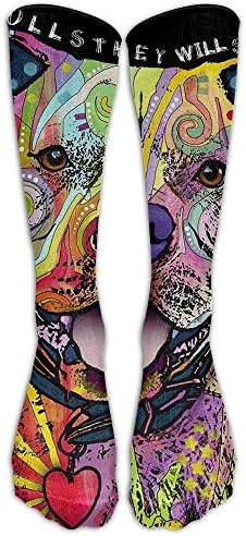 Ytfsf Colors Print Pitbull Thanksgiving Unisex 100% Brand New Comfortable All The Year Round Knee High Socks Knee Length Socks Tube Socks
