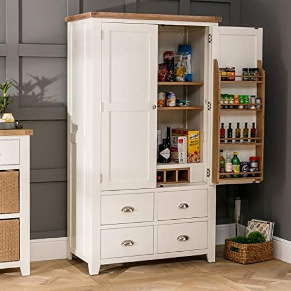 Roseland Furniture Daymer Painted Larder Unit Kitchen Storage
