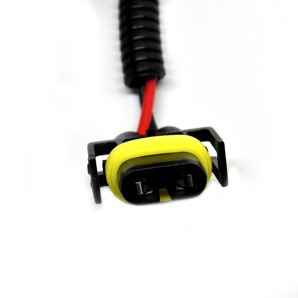 MUYI 2Pcs H11 H8 Extension Wiring Harness Male and Female Connector Pigtail Socket Adapter for Headlight Fog Light