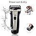 Men's Electric Foil Shaver Wet and Dry Waterproof with Sidebums Pop-Up Trimmer USB Fast Charging One-Key Lock