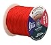 Mandala Crafts Nylon Satin Cord - 0.5mm Nylon Cord for Jewelry Making - 0.5mm Cord Nylon String for Bracelets Making - 164 Yds Red Strings Rattail Chinese Knotting Cord