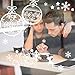 Gejoy Christmas Snowflake Window Clings Stickers White Snowflakes Static Clings Decal for Christmas Holiday New Years Winter Party Decoration, 10 Sheets Totally (Style Set 1)