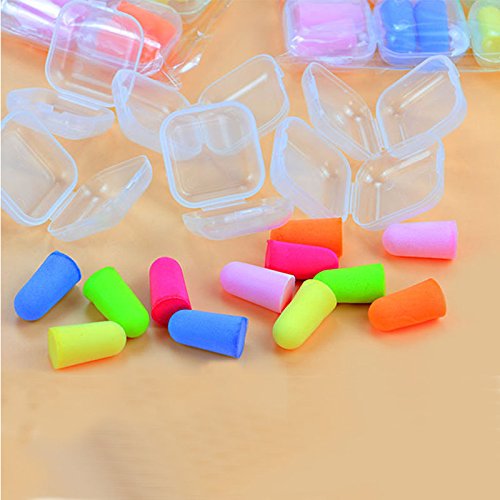 ReFaXi 5 Pair Soft Foam Earplugs for Soft and Comfortable Sleeping Aid from Snoring