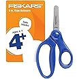 Fiskars 5" Blunt-Tip Scissors for Kids Ages 4-7, For School or Crafting, Blue (Pack of 1)